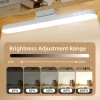 מנורת שולחן LED מגנטית תלויה USB נטענת מנורת שולחן 3 צבעים אור קריאה ניתן לכווץ ארון ארון ארון ארון אור לילה