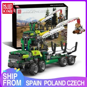 משאית טכנית פנאומטית MOULD KING 19006 עם קוביות בנייה וכוח מנוע