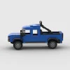 משאית פיקאפ כחולה MOC Blocks City Racing M10471 סוג דומינו קוביות מהירות צעצוע אלופים רכב בניית קוביות רכב - תמונה 2