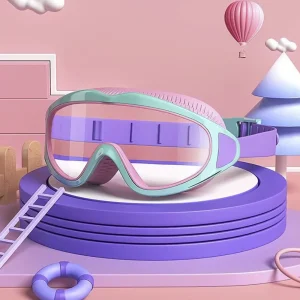 משקפי שחייה לילדים; אנטי קיטור ואולטרה סגולה; משקפי שחייה בזווית רחבה; משקפי בריכה עמידות למים לילדים; סווי