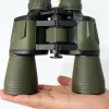 משקפת צבאית 20x50 למבוגרים - משקפת טקטית עמידה למים HD בהגדלה גבוהה לטיולים, צפייה בציפורים ועוד