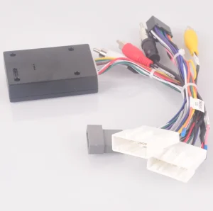 רכב רדיו סטריאו חיווט לרתום כבל אנדרואיד 16pin עבור ניסן הקאשקאי j11 x-trail Tiida 2014 2015 2016 (גבוהה רמת Tirm)