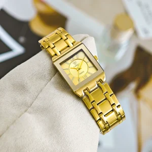 שעון יד אוטומטי מותאם אישית לגברים ונשים LIEBIG Luxury Quartz עם רצועת פלדת אל-חלד אלגנטית ושעון זכרי